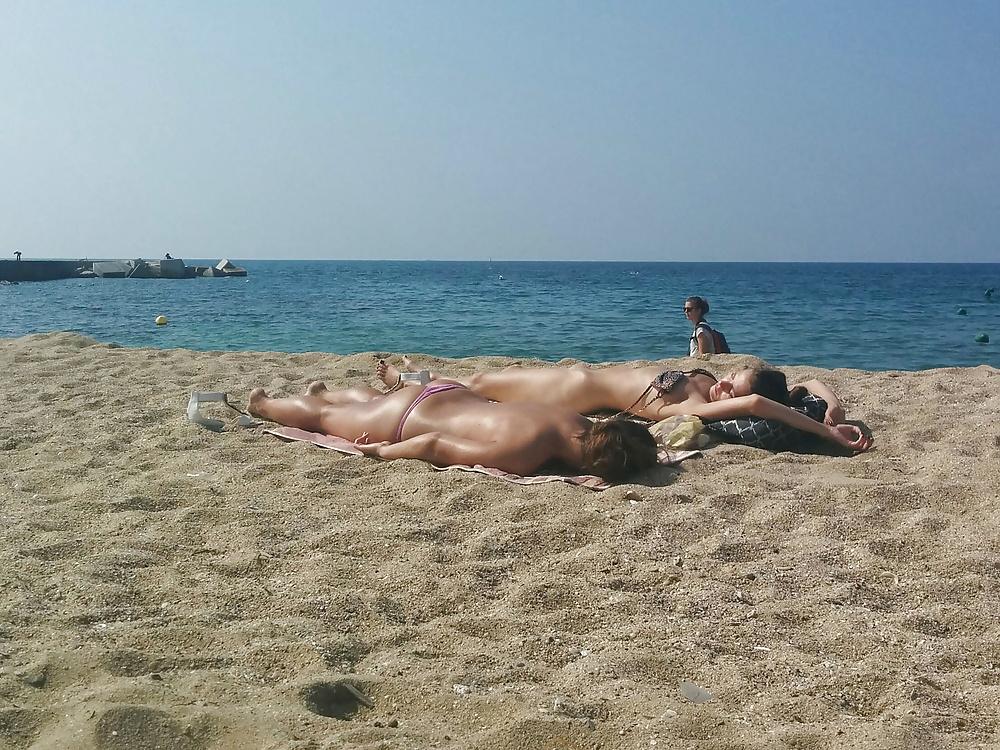 25P Barcelona nude beach bitches