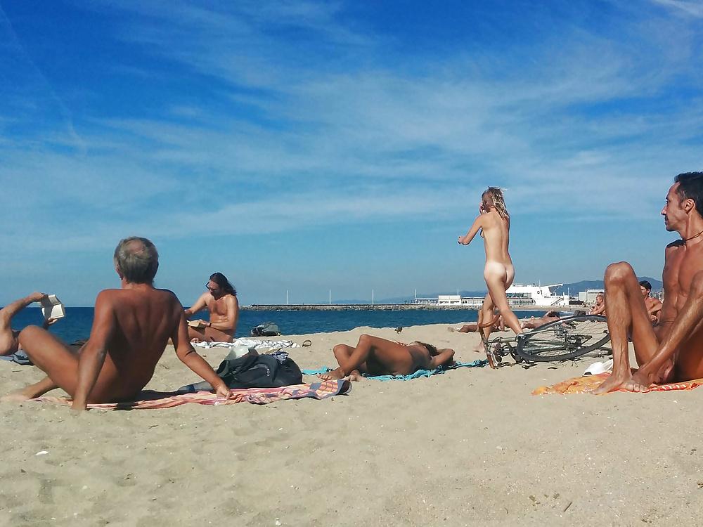 25P Barcelona nude beach bitches