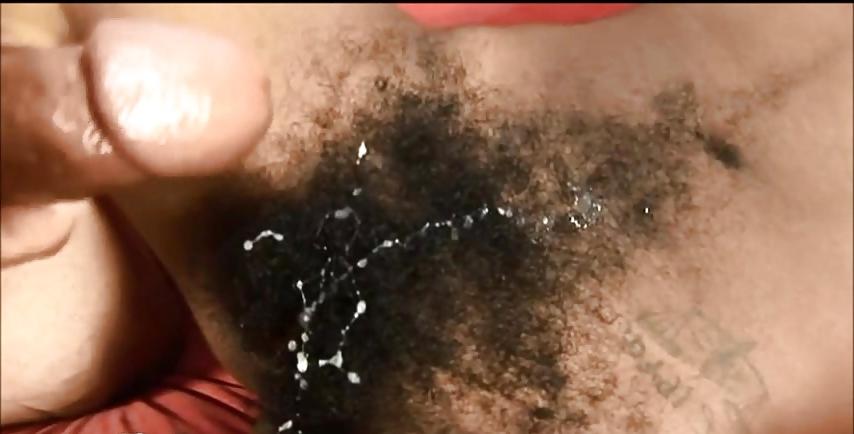 25P Cummed on hairy pussy