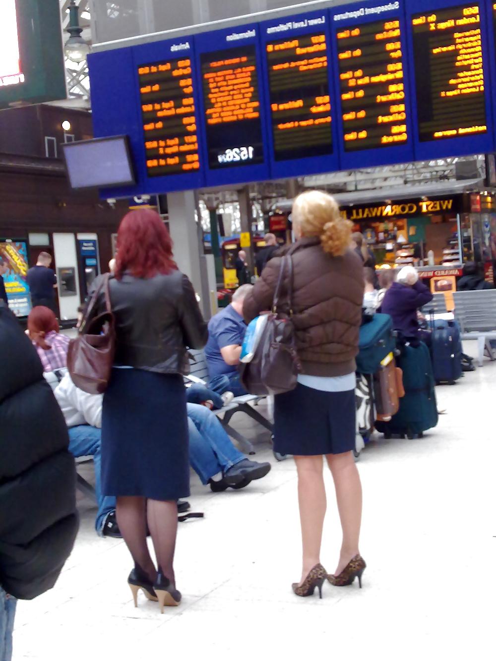 25P FF Nylons Heels Public Webfound