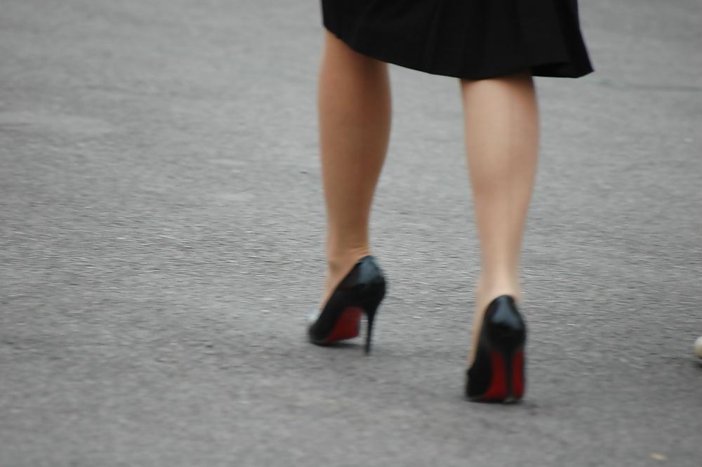 25P FF Nylons Heels Public Webfound