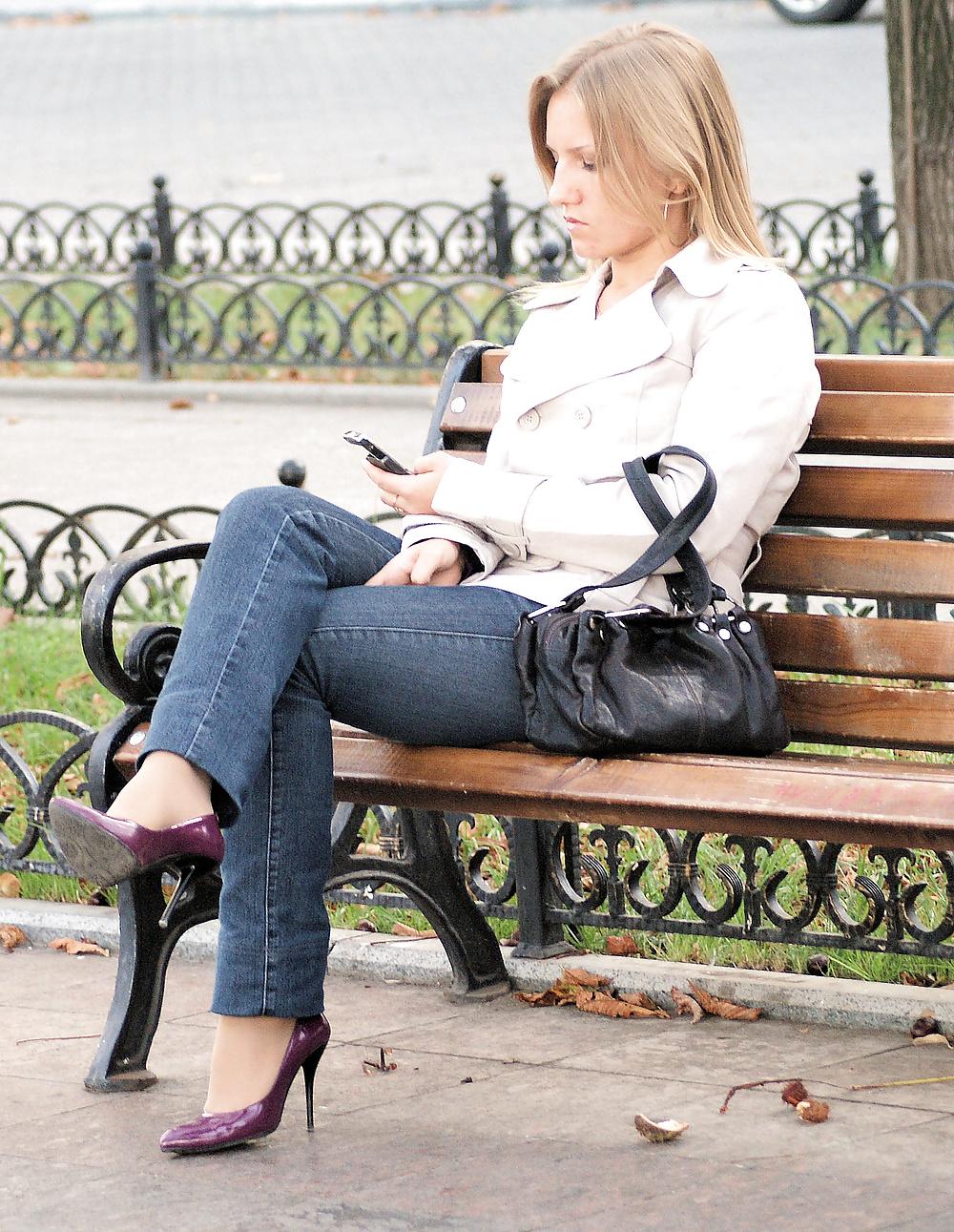 25P FF Nylons Heels Public Webfound