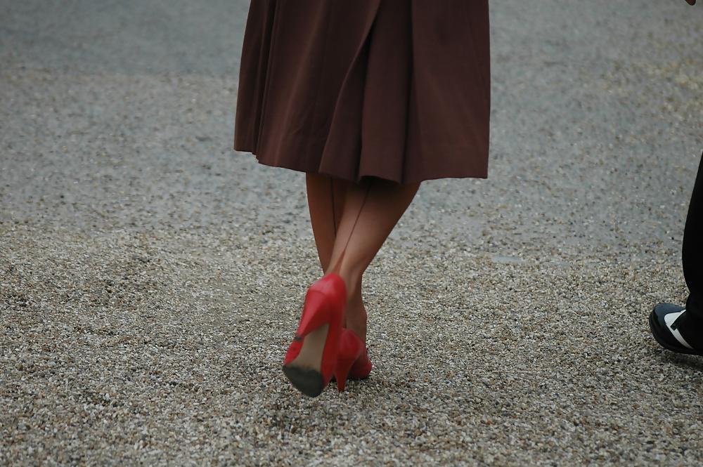 25P FF Nylons Heels Public Webfound