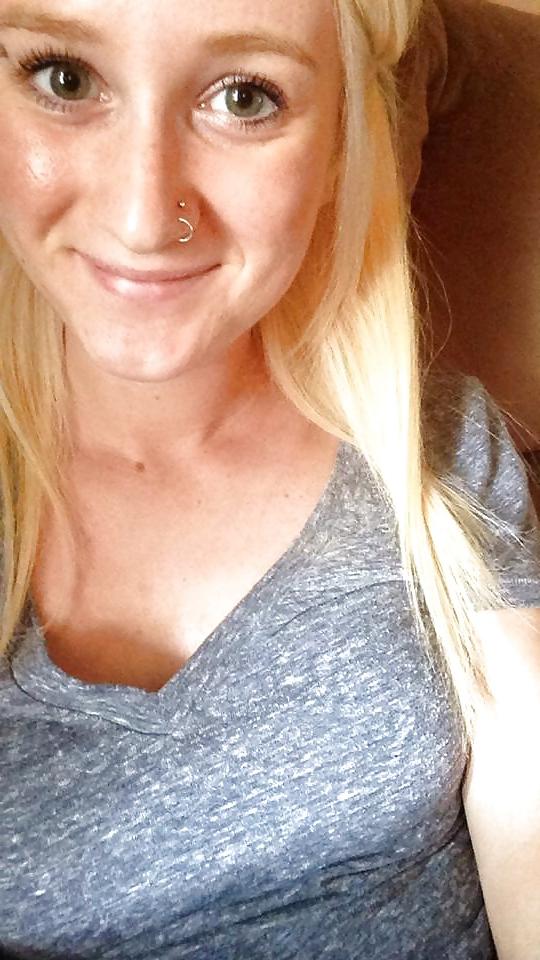 25P Pierced hot college girl