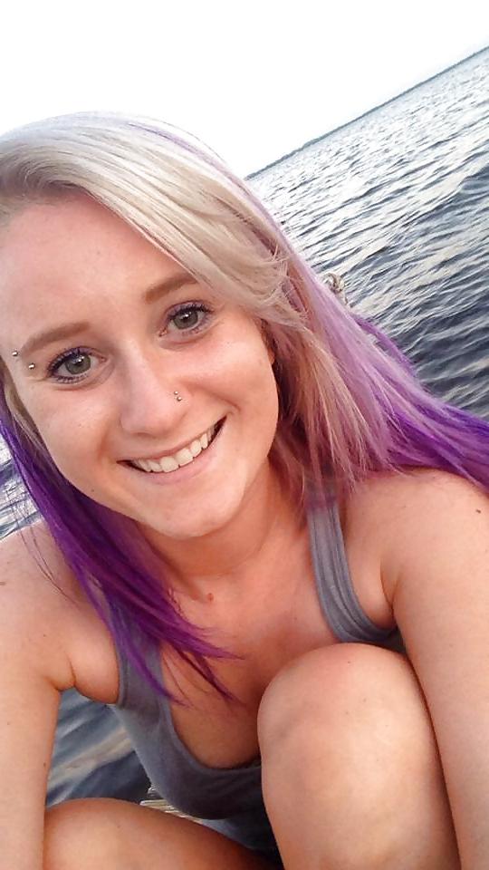 25P Pierced hot college girl