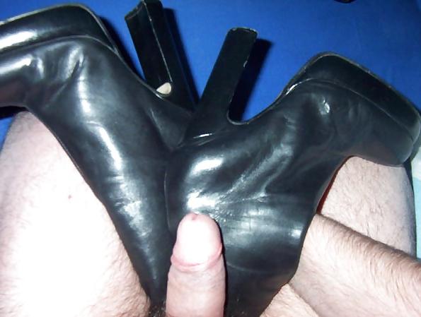 25P Mixed leather wanking