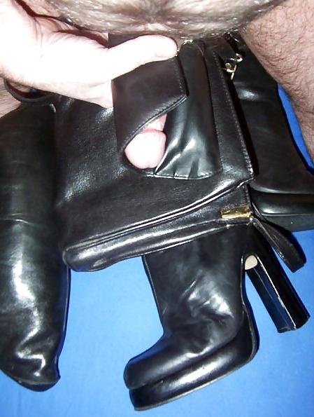 25P Mixed leather wanking