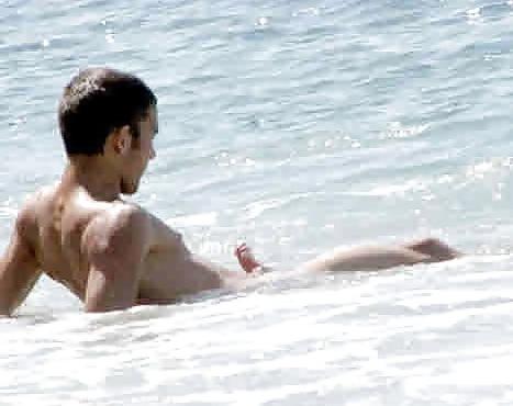 25P Caught erecting at nude beach - part 2