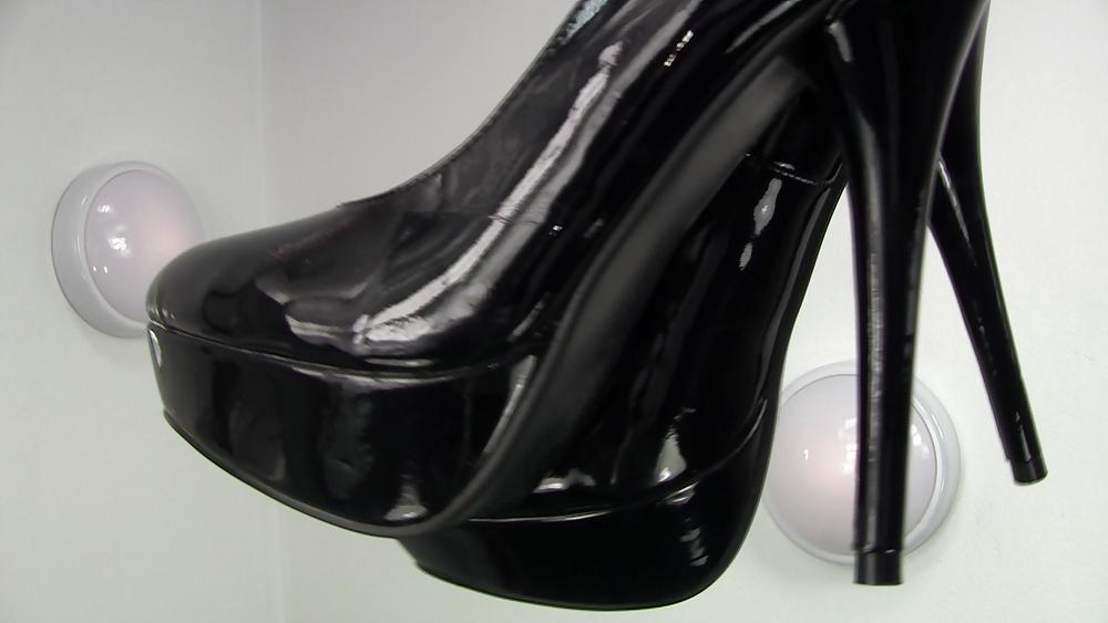 9P My new shiny patent leather killers heels..