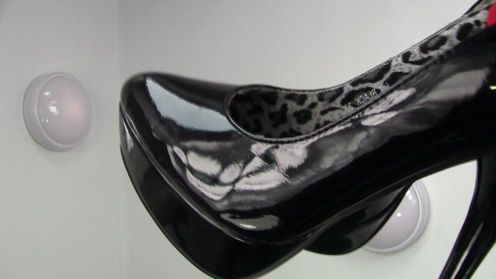 9P My new shiny patent leather killers heels..
