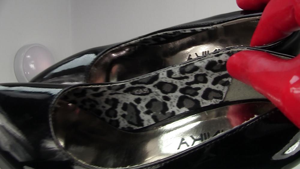 9P My new shiny patent leather killers heels..