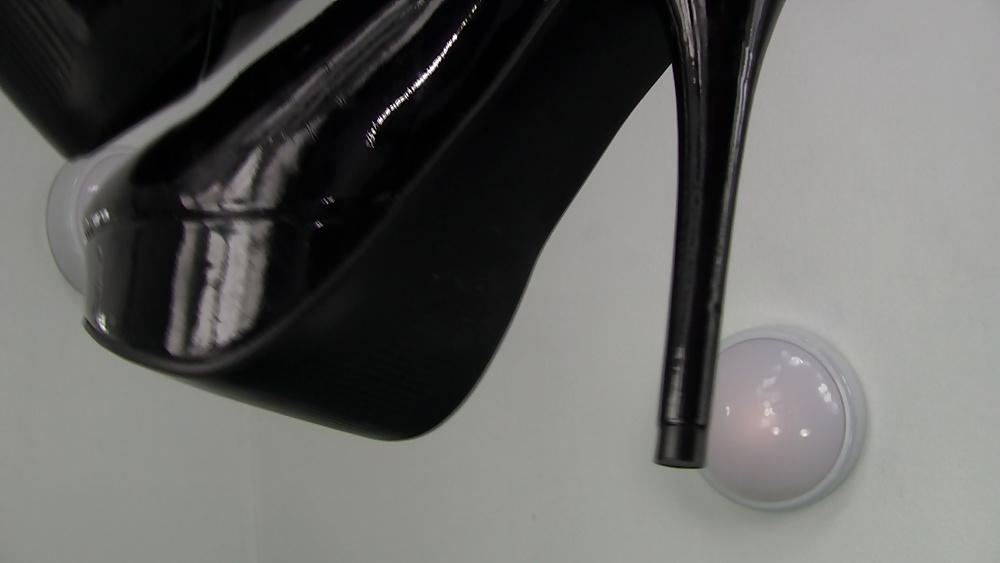 9P My new shiny patent leather killers heels..