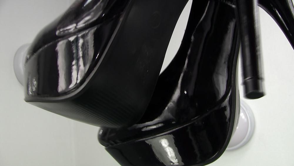 9P My new shiny patent leather killers heels..