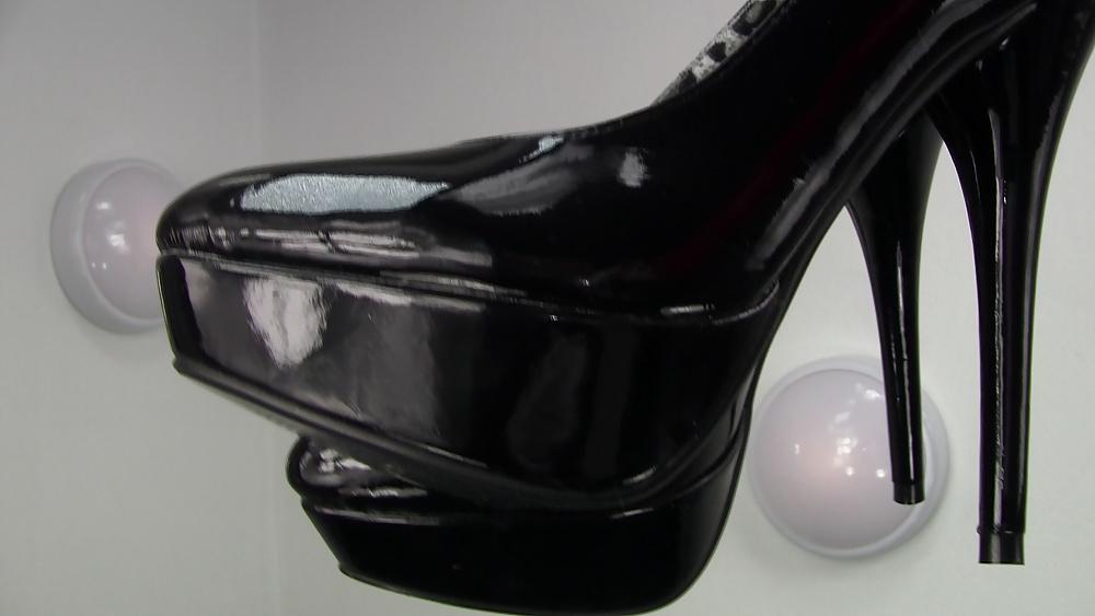 9P My new shiny patent leather killers heels..
