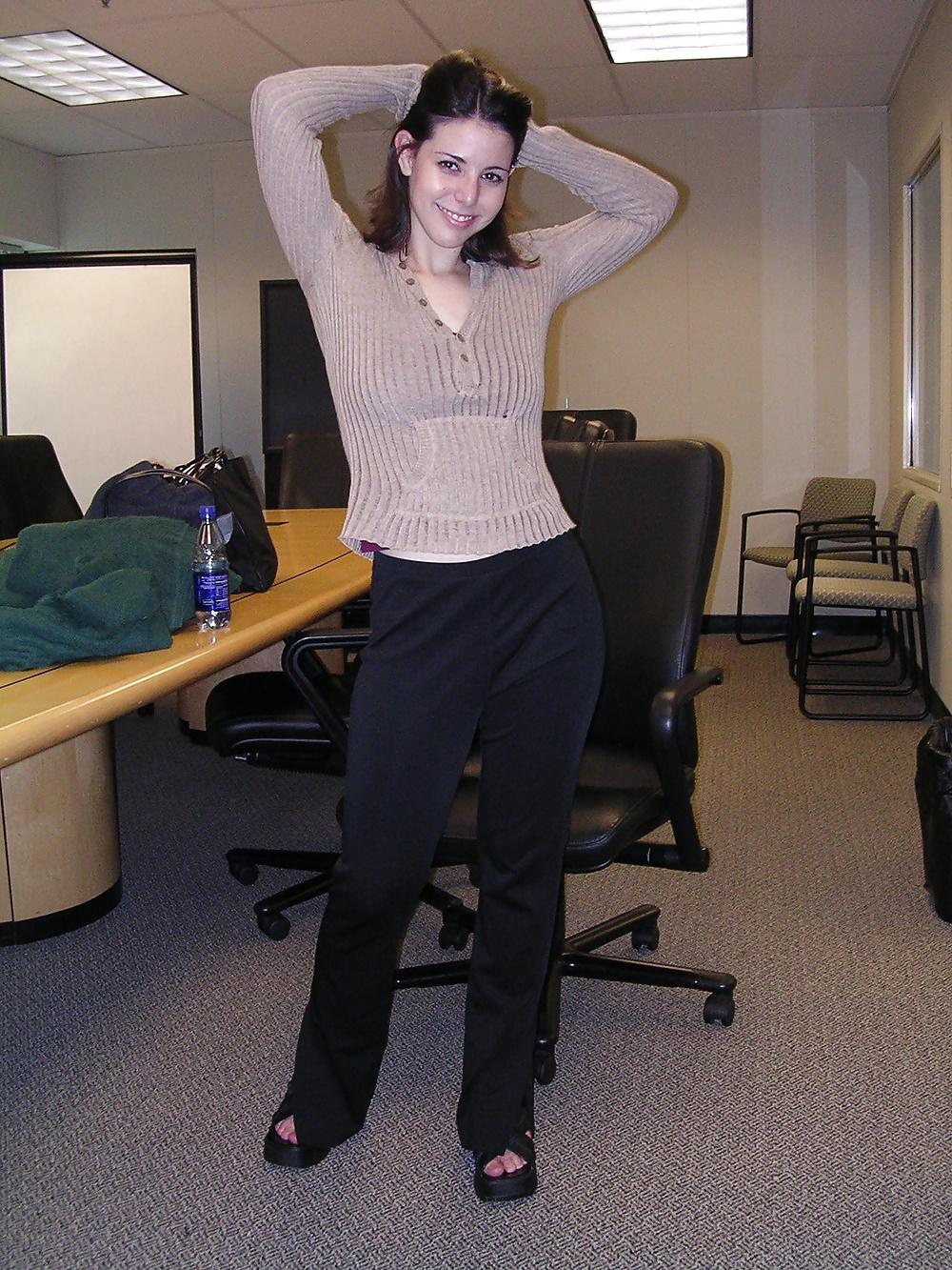 14P Hot Office Slut - Coworker Fucked