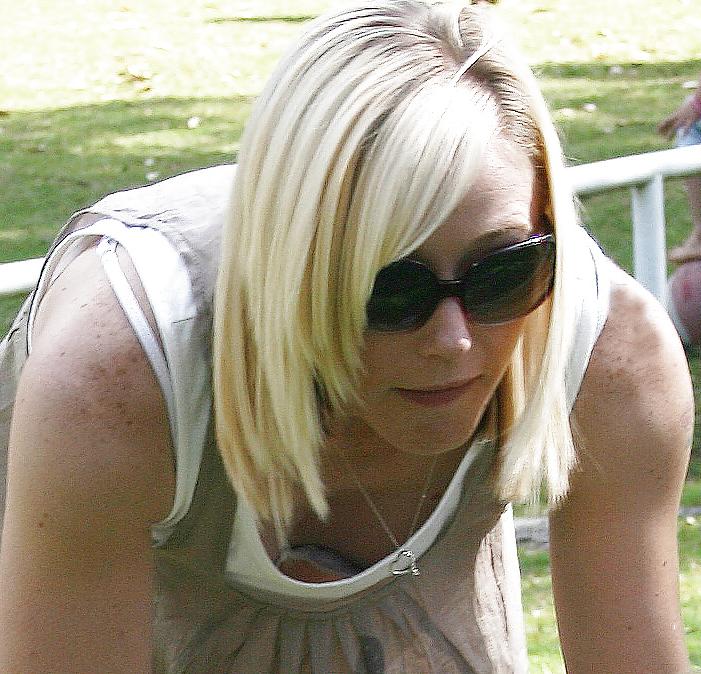 6P A few down blouse & see through pics