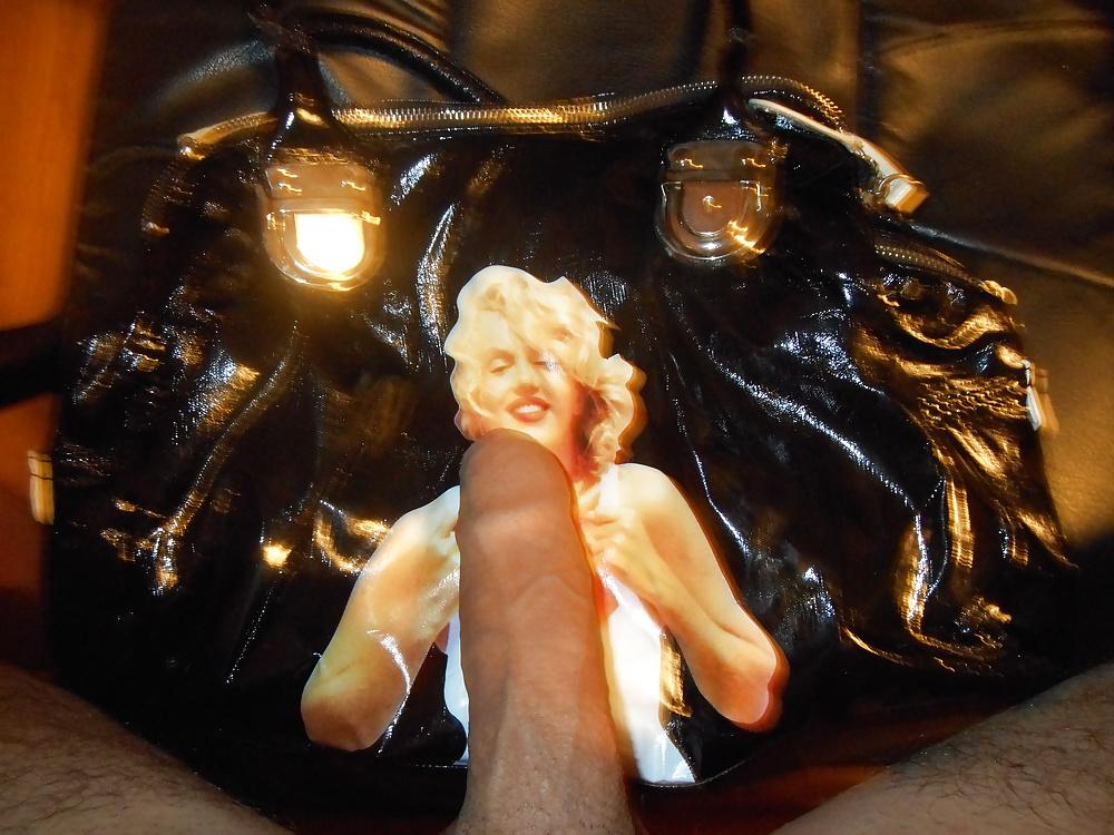 15P Sexy Marilyn Monroe leather bag