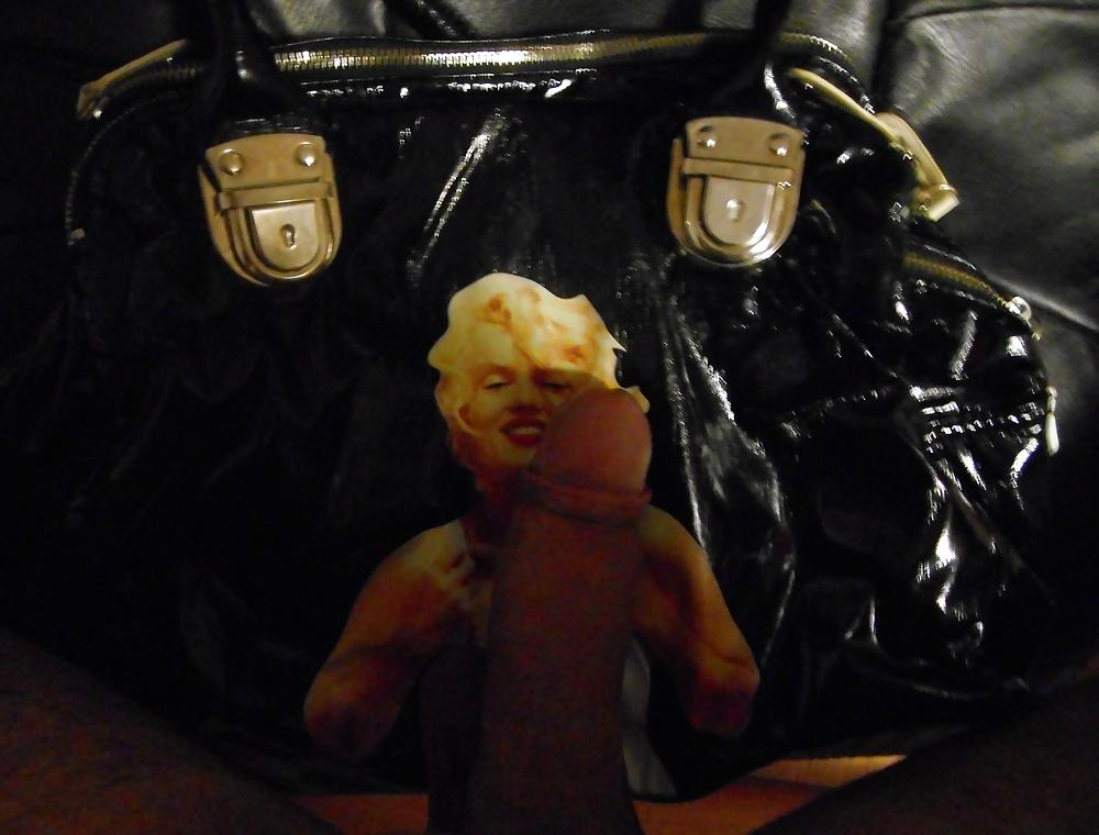 15P Sexy Marilyn Monroe leather bag
