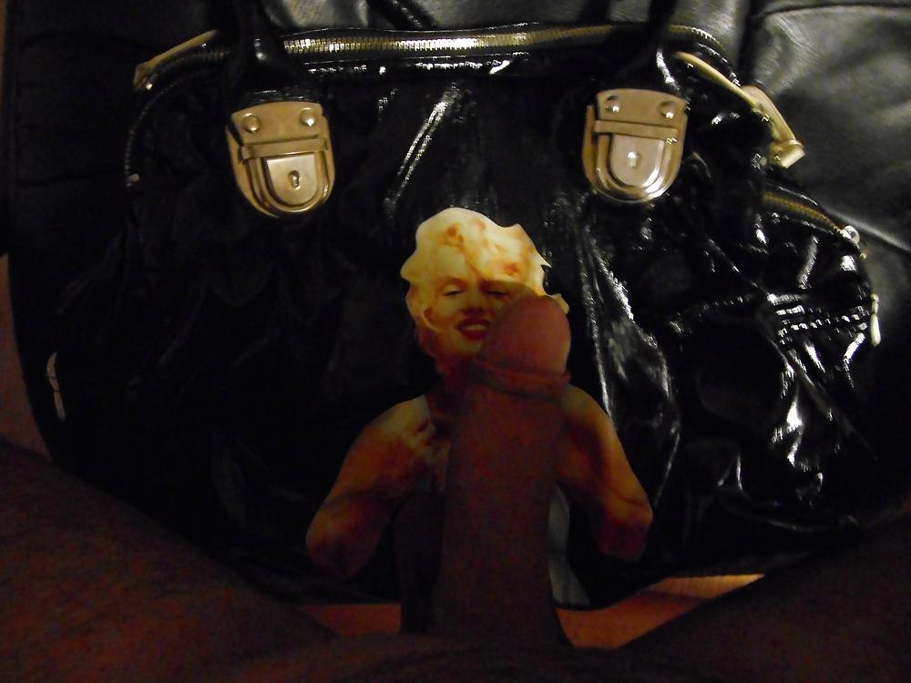 15P Sexy Marilyn Monroe leather bag