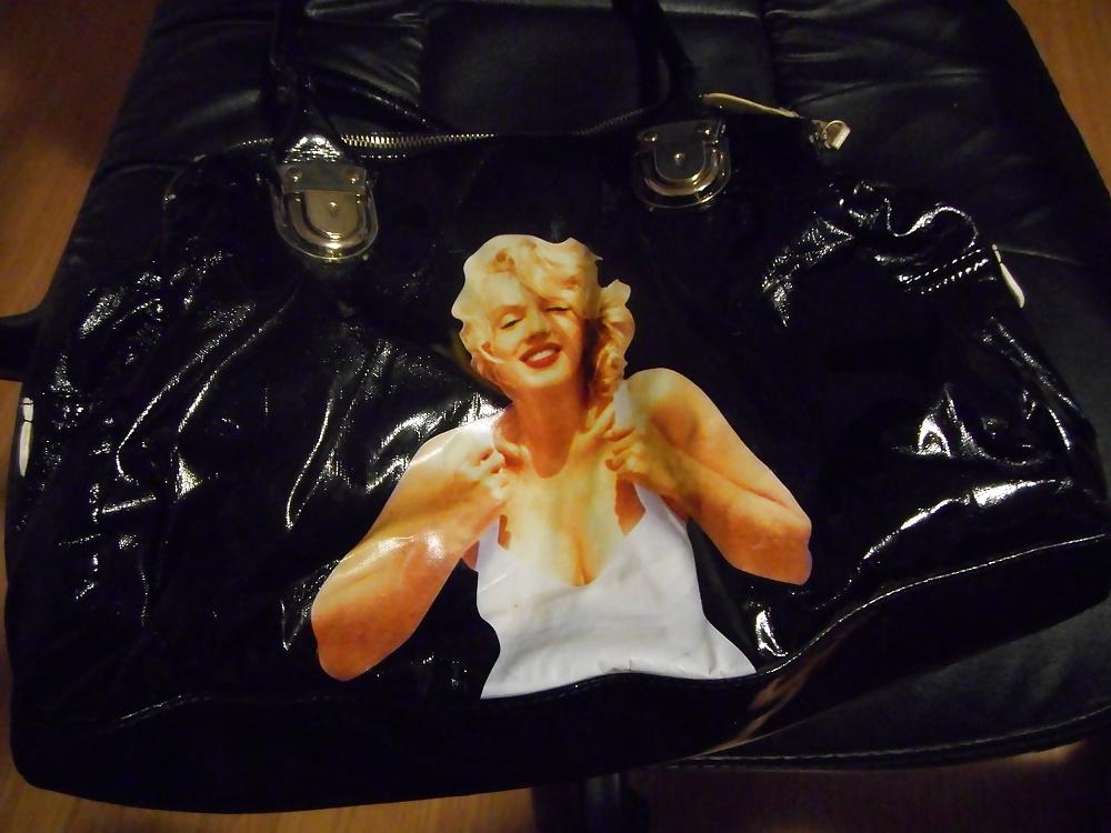 15P Sexy Marilyn Monroe leather bag