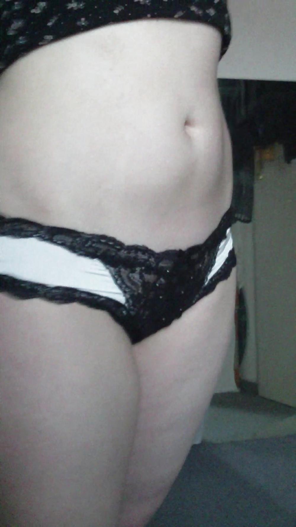 9P Busty ass and hairy pussy in satin panties