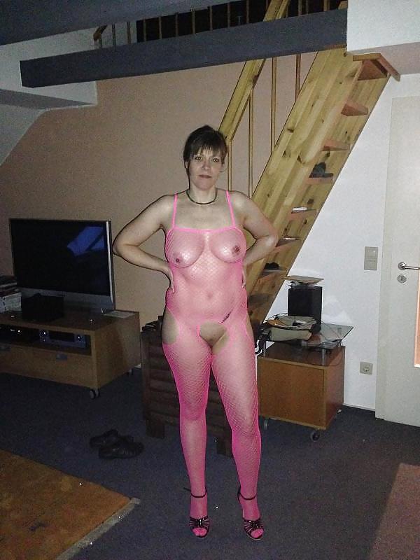 25P Wives and girlfriends in see-through bodystockings