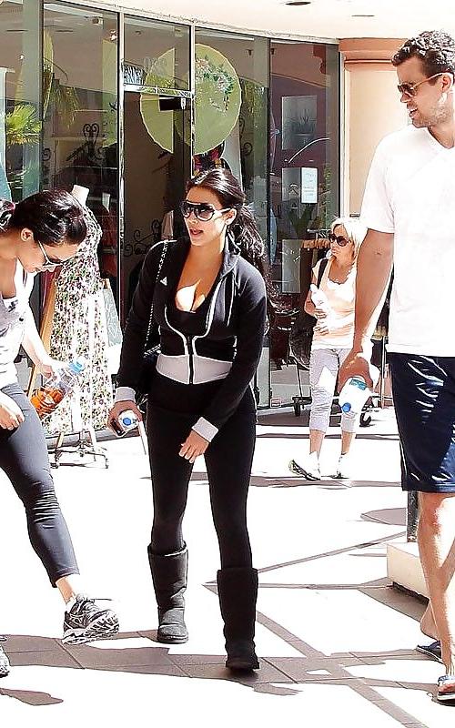 7P Kim Kardashian leaving a gym in Los Angeles