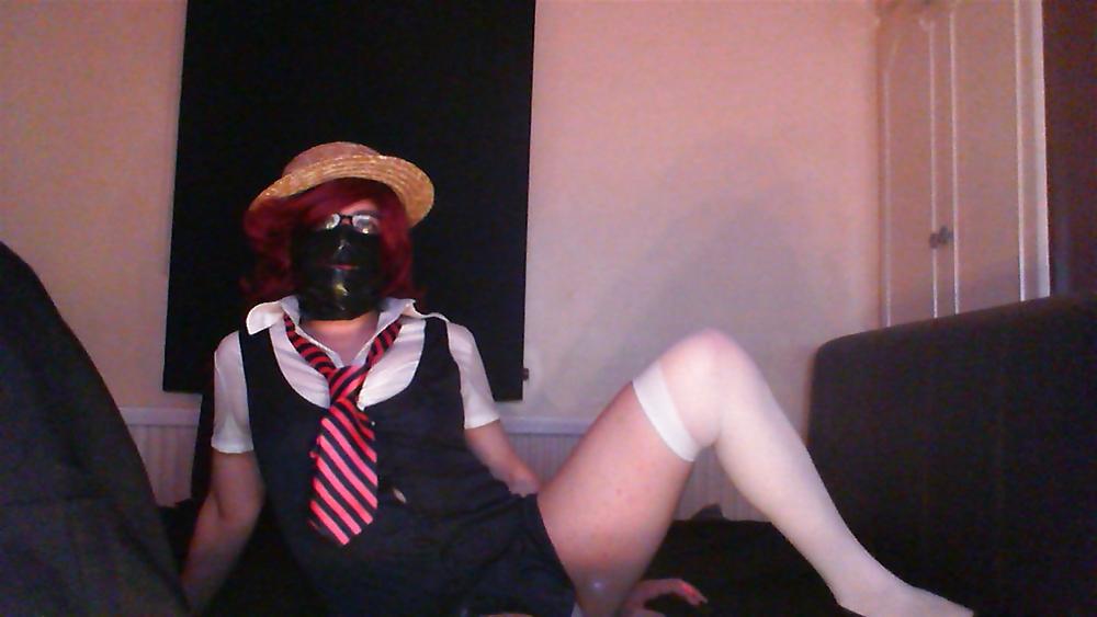 13P Tranny Evie Schoolgirl