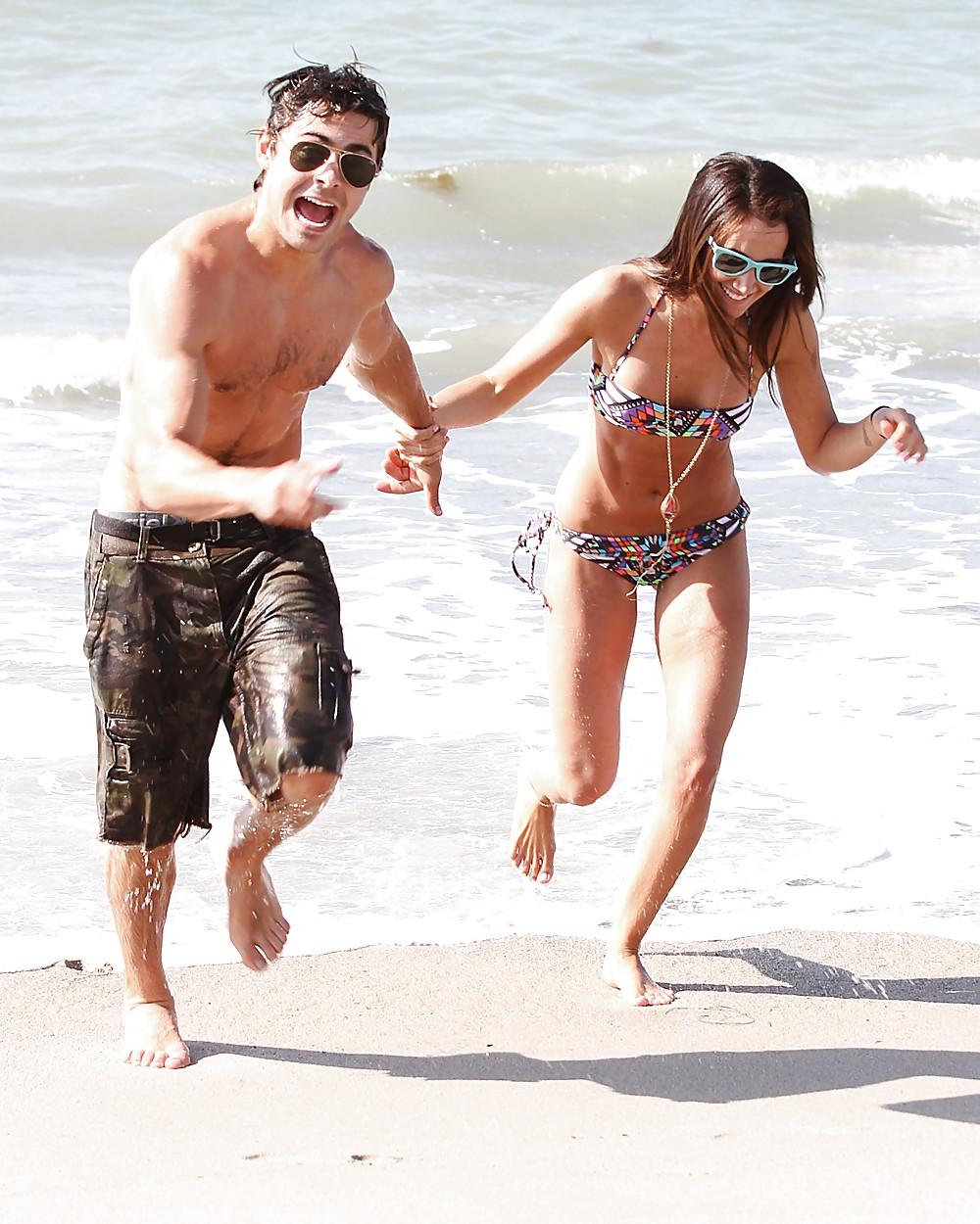 25P Ashley Tisdale Bikini candids Malibu Beach