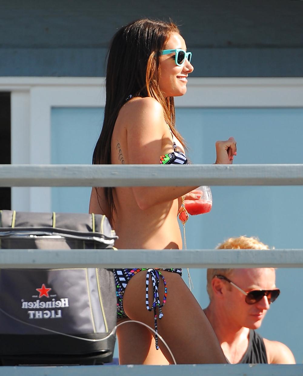 25P Ashley Tisdale Bikini candids Malibu Beach