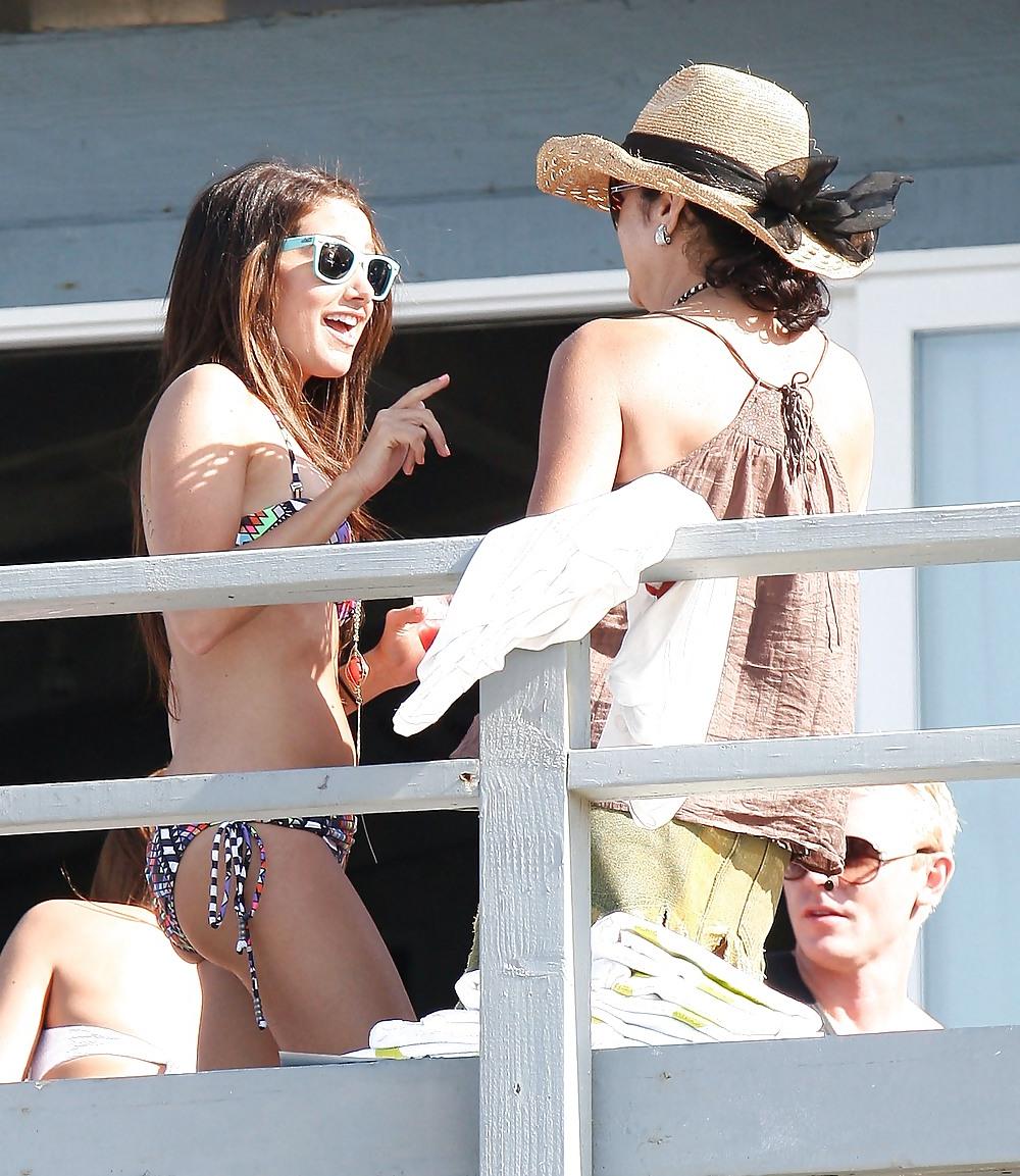 25P Ashley Tisdale Bikini candids Malibu Beach