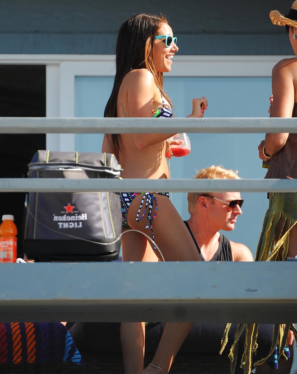 25P Ashley Tisdale Bikini candids Malibu Beach