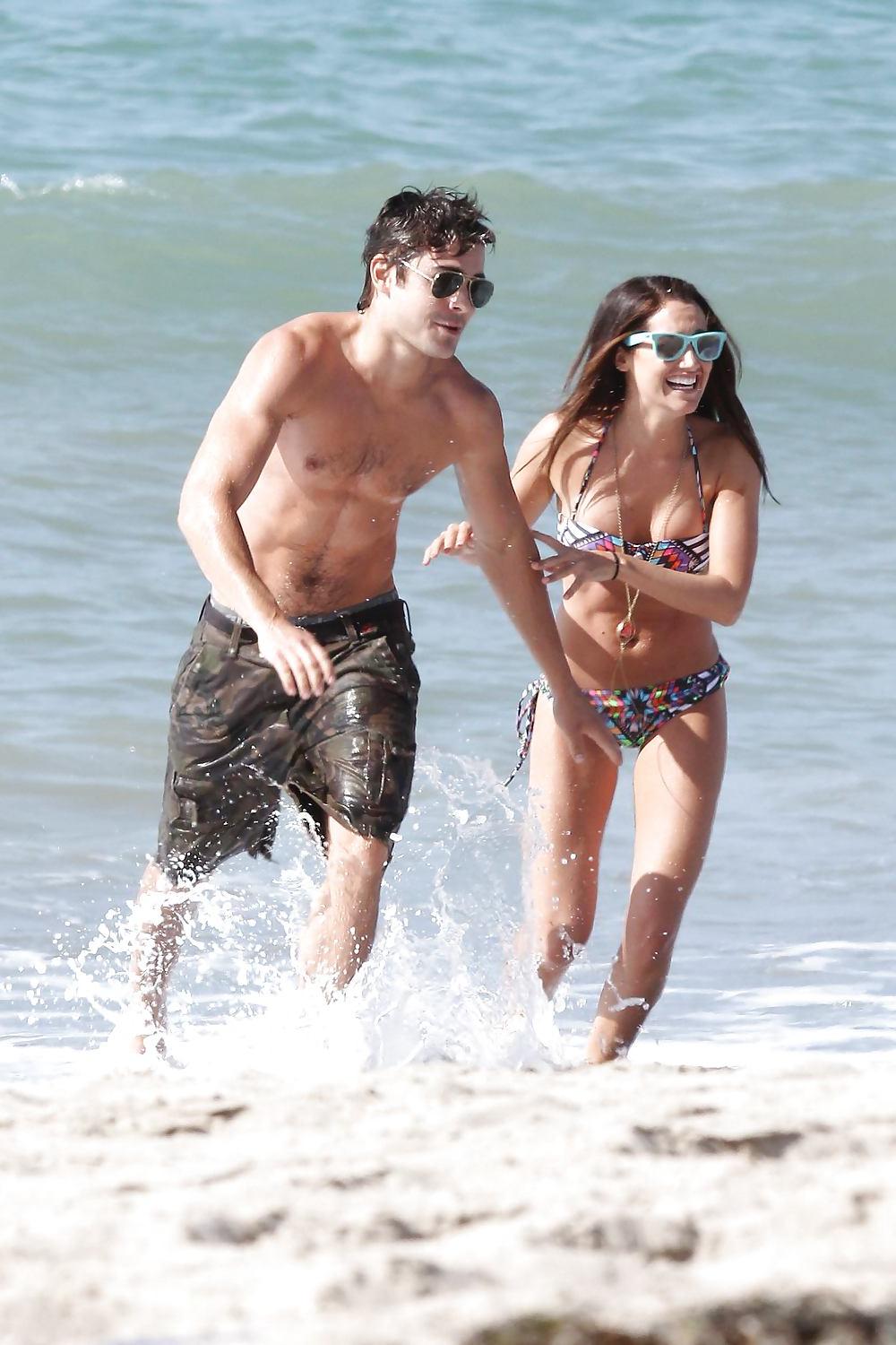 25P Ashley Tisdale Bikini candids Malibu Beach