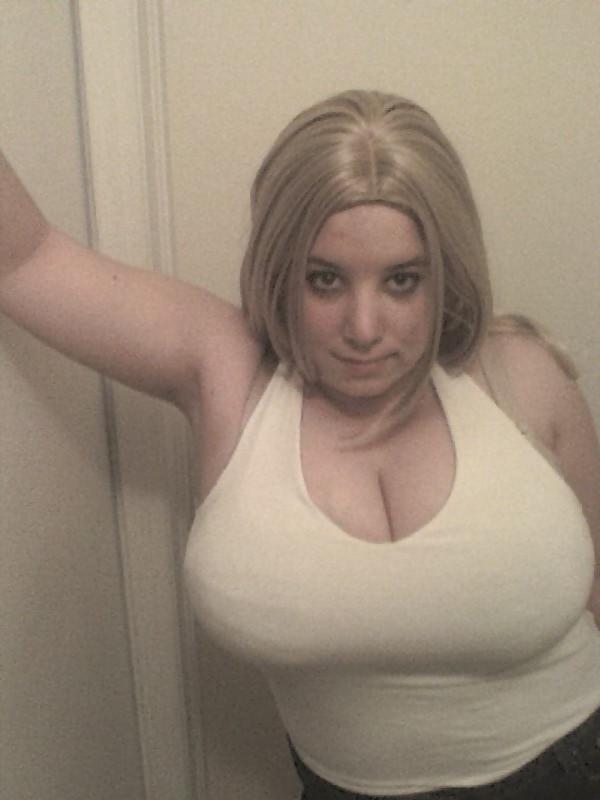 6P Sexy white woman with big tits