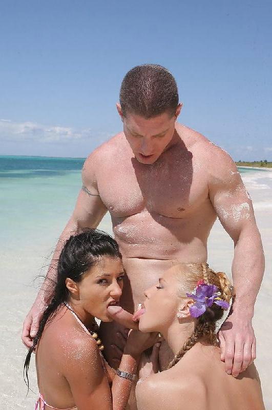 15P Threesome on the beach by Sail