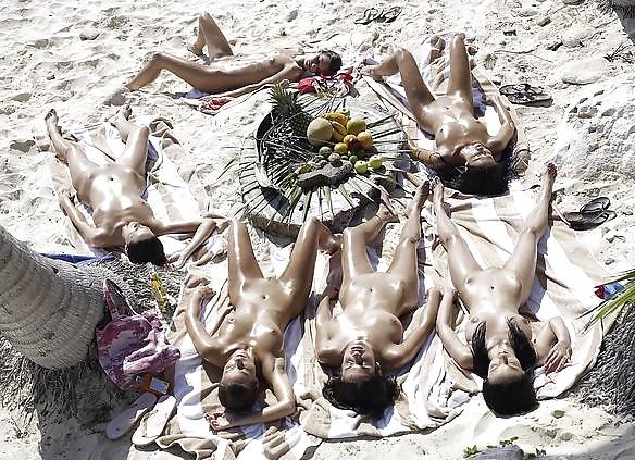 12P Naturists girls on the beach by Sail