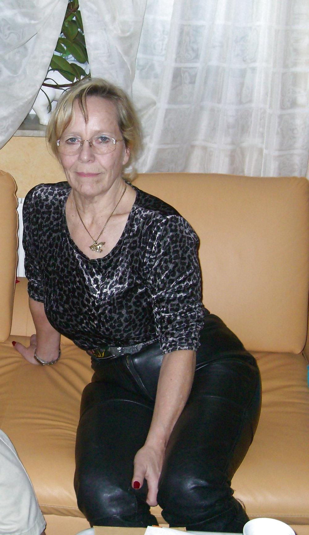 24P My mother in law (MIL) in leather