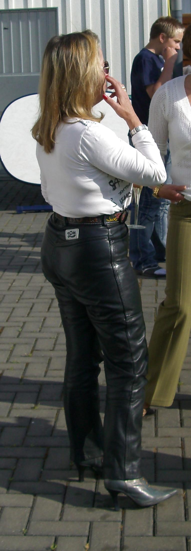 24P My mother in law (MIL) in leather