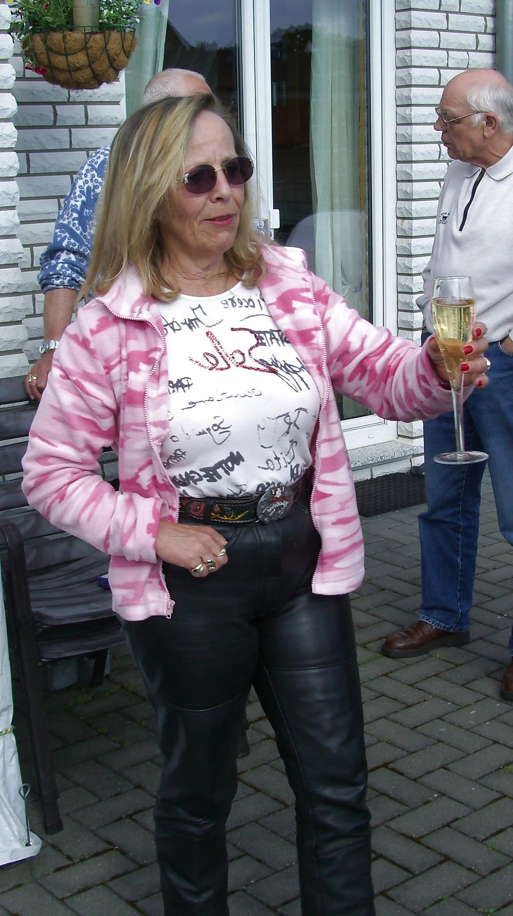 24P My mother in law (MIL) in leather