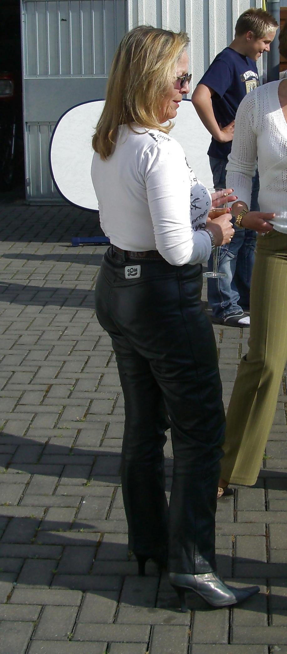 24P My mother in law (MIL) in leather