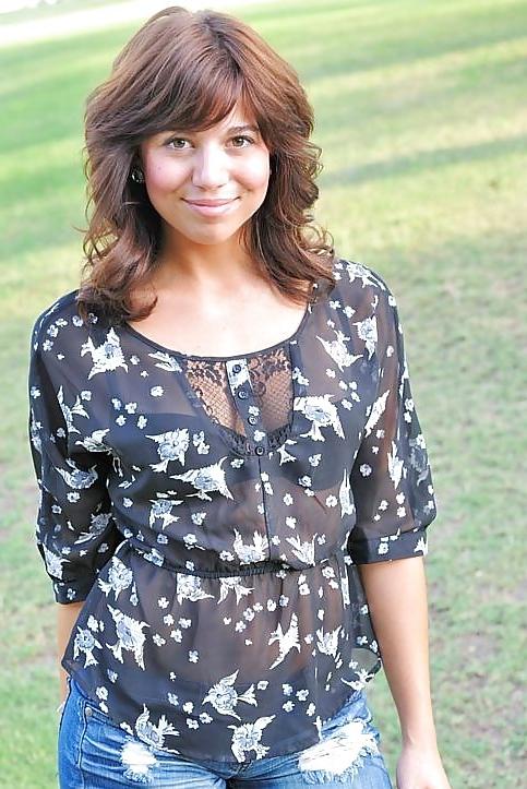 15P Teen brunette flashing in the park by Sail