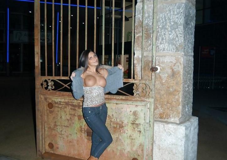 12P Babe flashing in the street by Sail