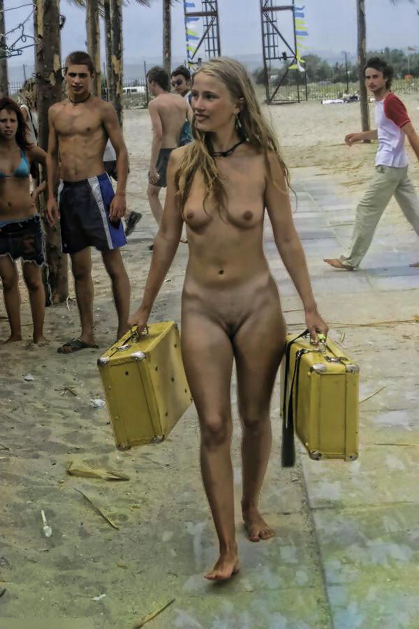 25P Photoshop fun ( naked on the beach )