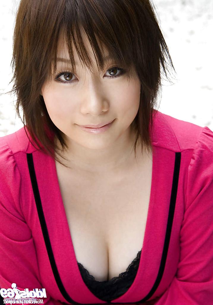 15P Asian coed Hanano Nono slowly uncovering her amazing big bosoms