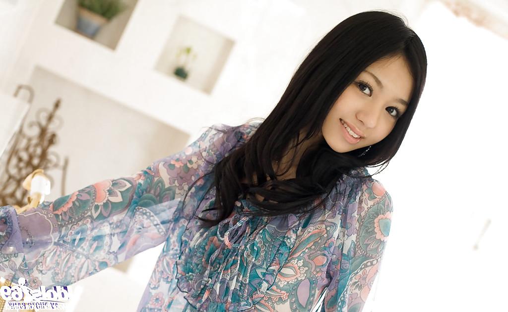 15P Ravishing asian coed Aino Kishi ucovering her graceful body