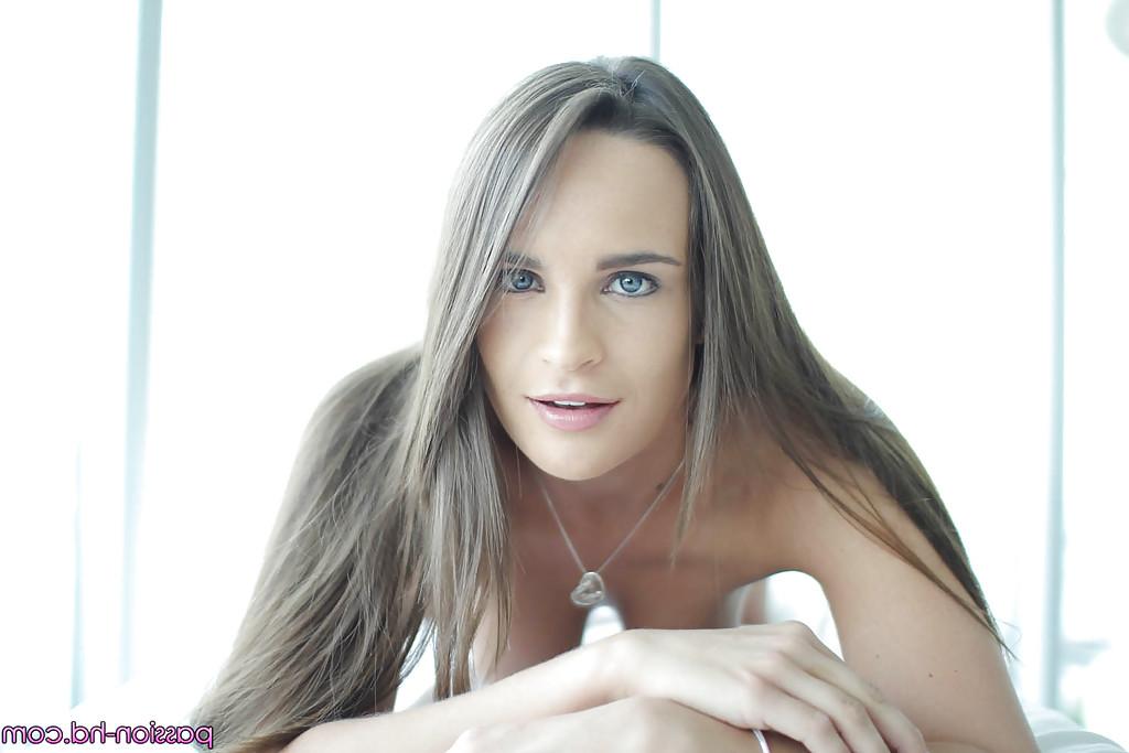 16P Stunning tanned brunette Teal Conrad shows off her hairy pussy