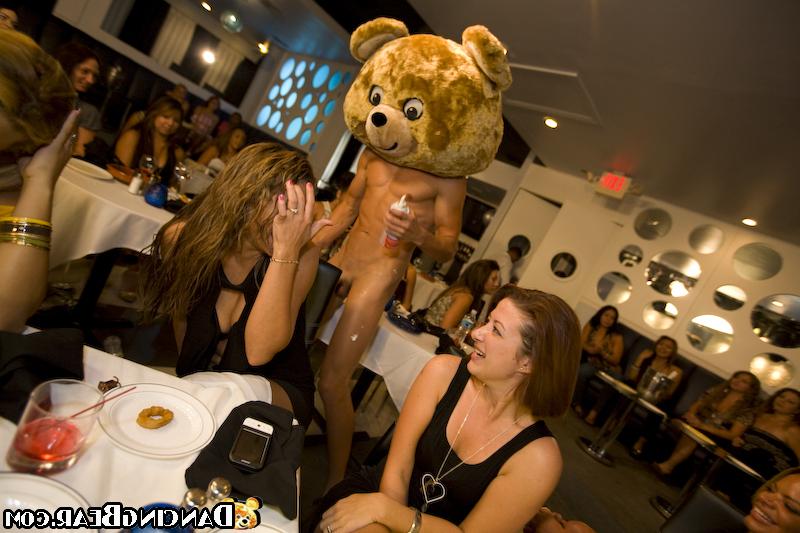 16P CFNM party features clothed babes doing blowjob and handjobs