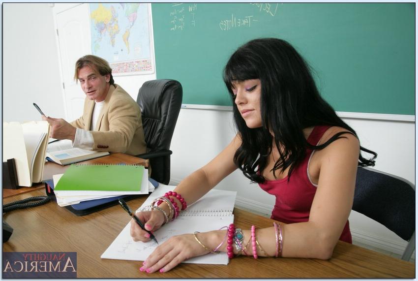 16P Luscious college babe Sadie West putting on hot sex with her classmate