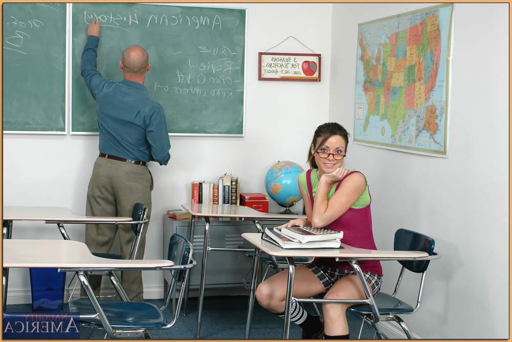 16P Sexy coed in glasses Isabella Dior shafted by her professor in class