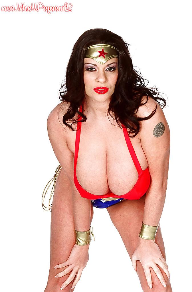 16P European MILF Linsey Dawn McKenzie ripping off Wonder Woman